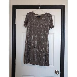 Size 10 gold layered dress
